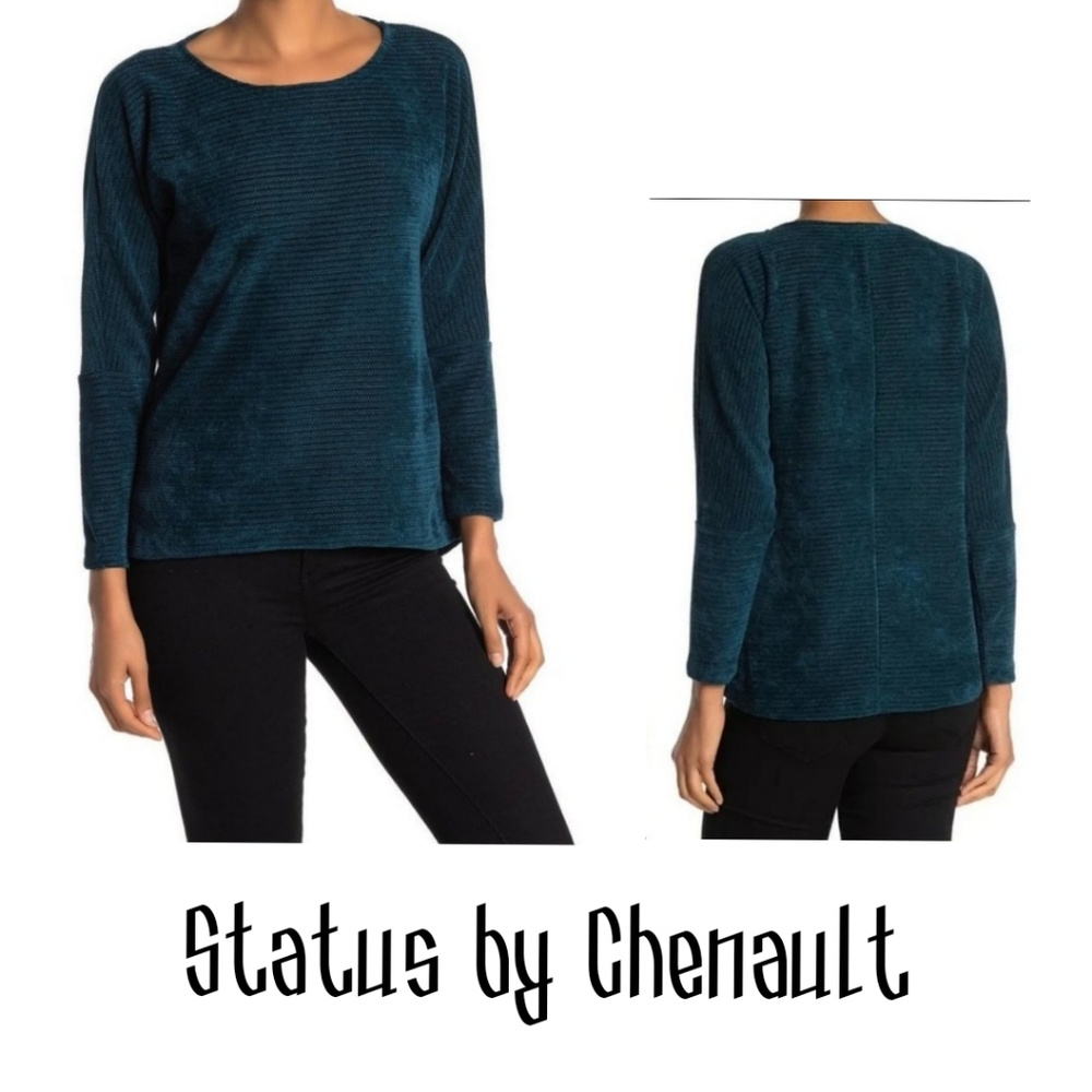 Status teal sweater